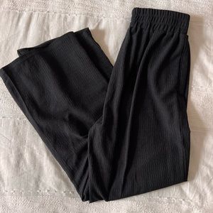 CJLA Black Flowy Linen Pants